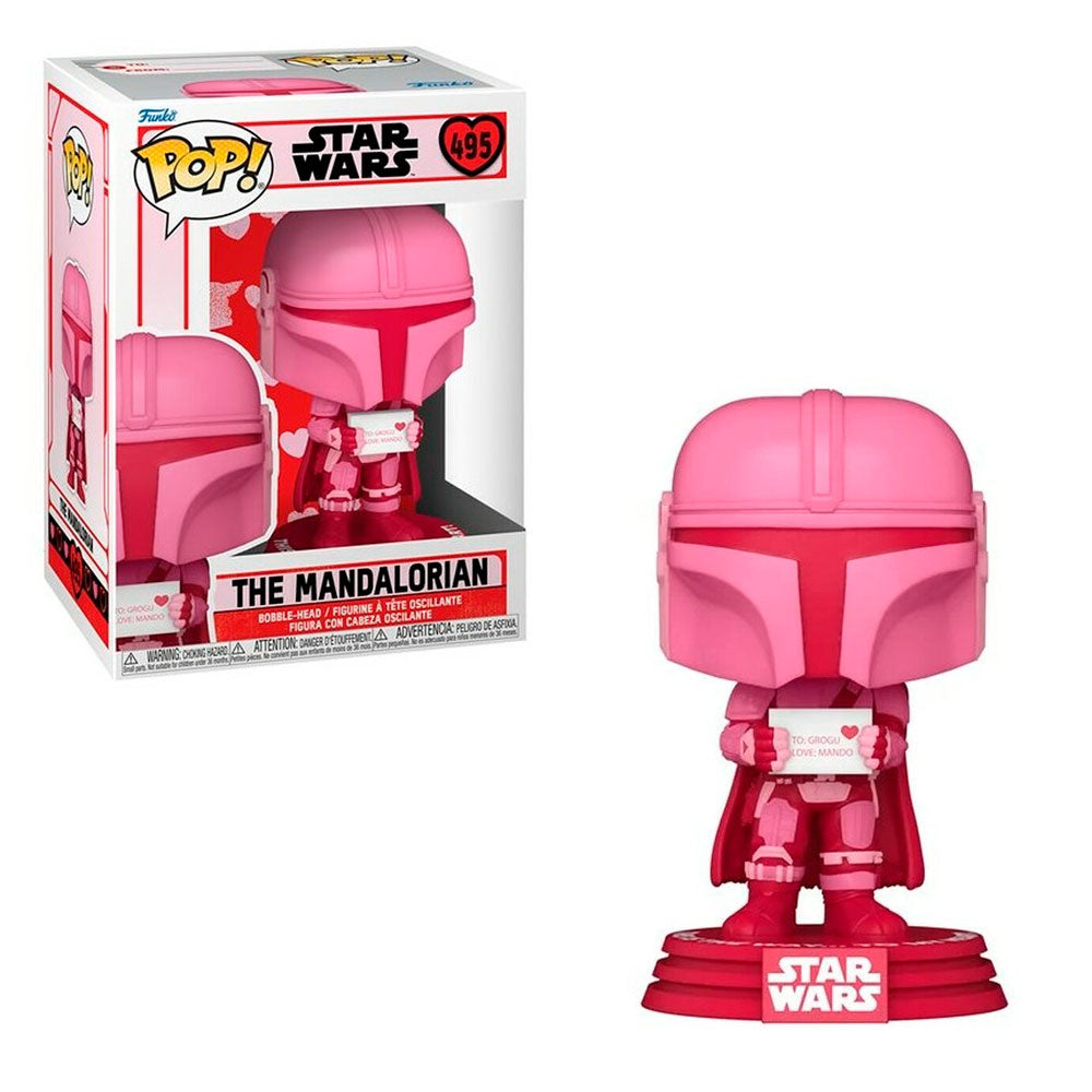 Funko Pop - Star Wars The Mandalorian - El Mandaloriano Saint Valantine´s Edition