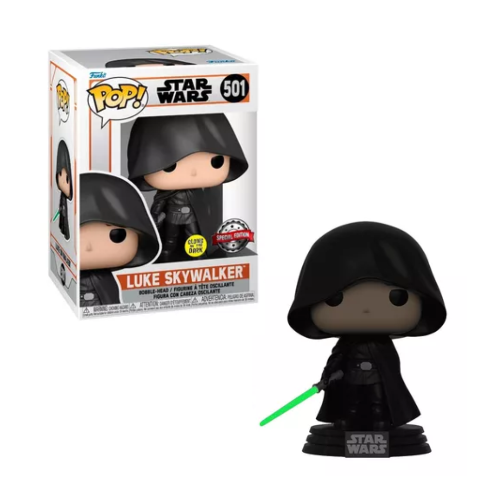 Funko Pop - Star Wars: The Mandalorian - Luke Skywalker - GITD Edicion Especial