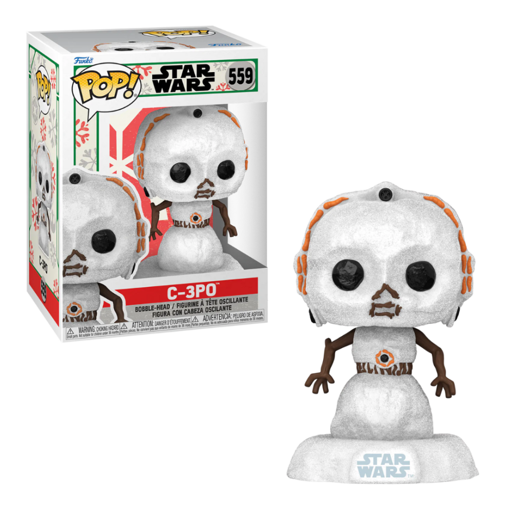 Funko Pop! Star Wars C-3PO 64 Version Metallic, Exclusivité Barnes & Noble, Neuve