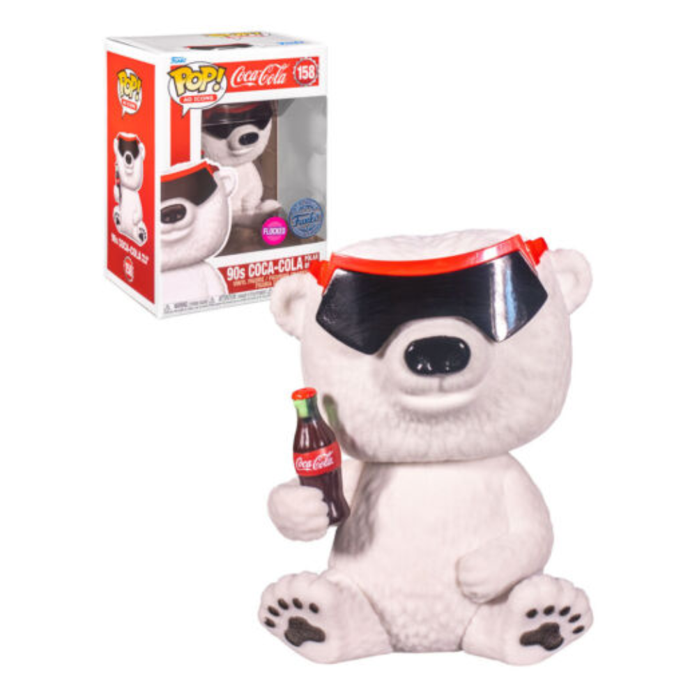 Funko Pop - Icons - 90´s Coca Cola Polar Bear - Flocked Edicion Especial