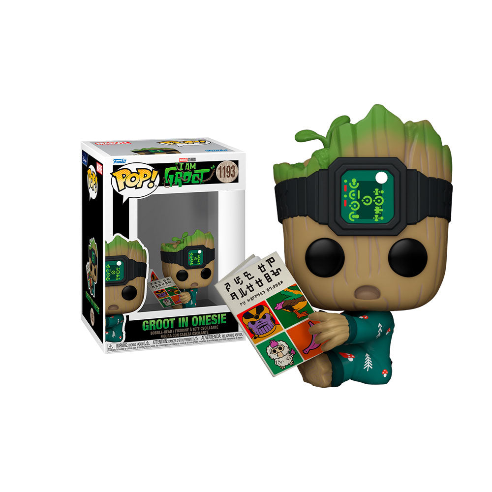 Funko Pop - I Am Groot - GrootShorts - Groot en pijama leyendo un libro