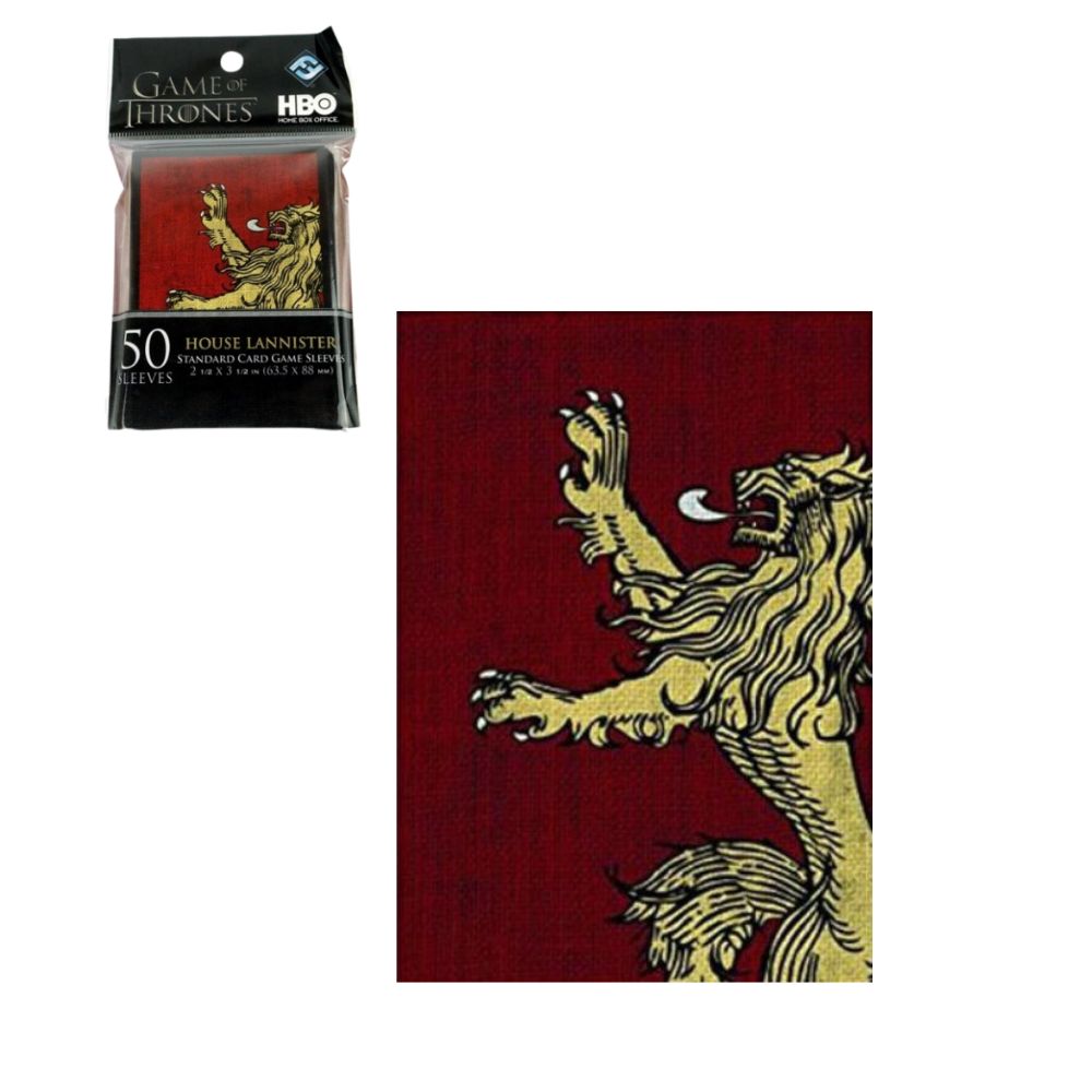 Accesorios TCG - 50 Protectores Tamaño Estandar Got House Lannister