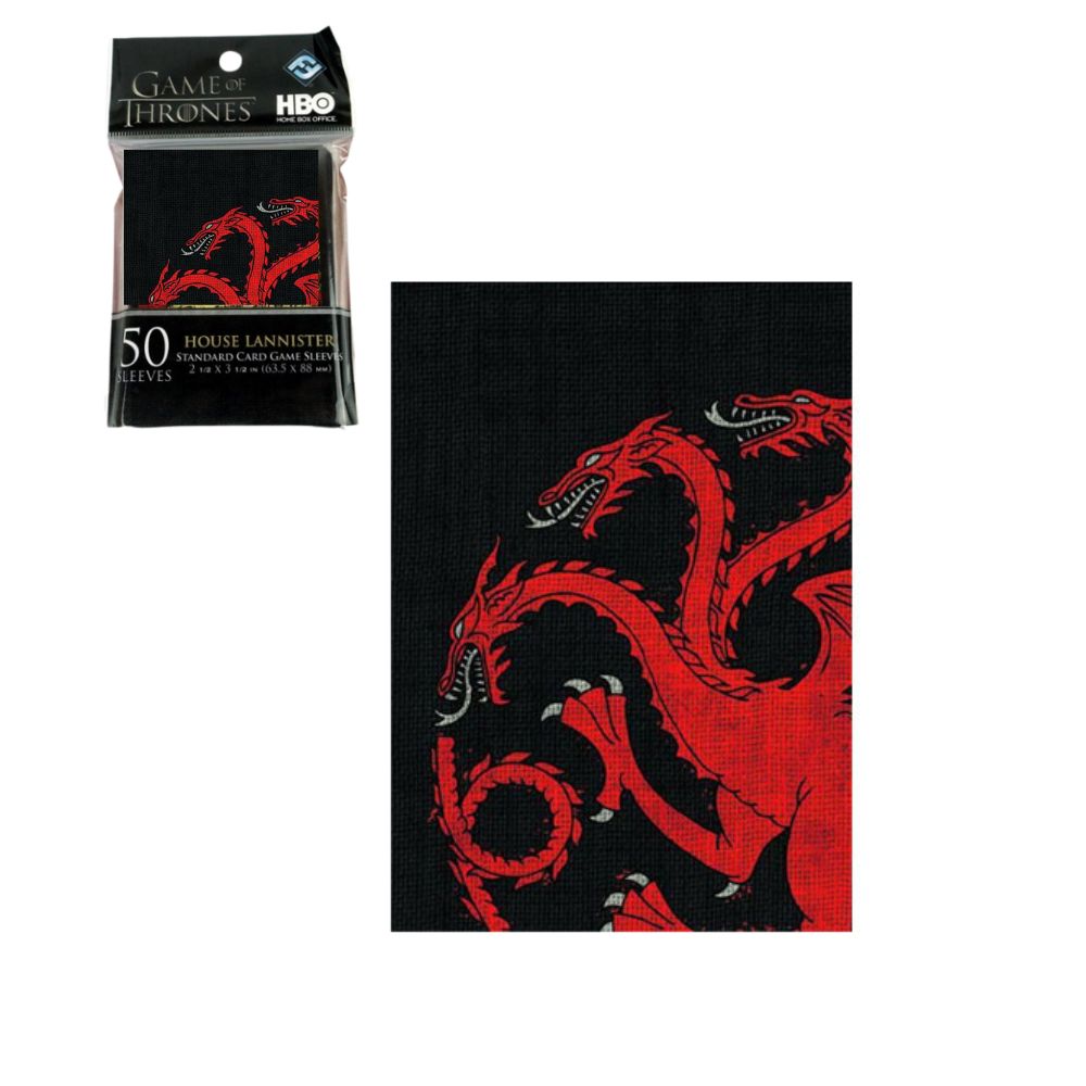 Accesorios TCG - 50 Protectores Tamaño Estandar Got House Targaryen