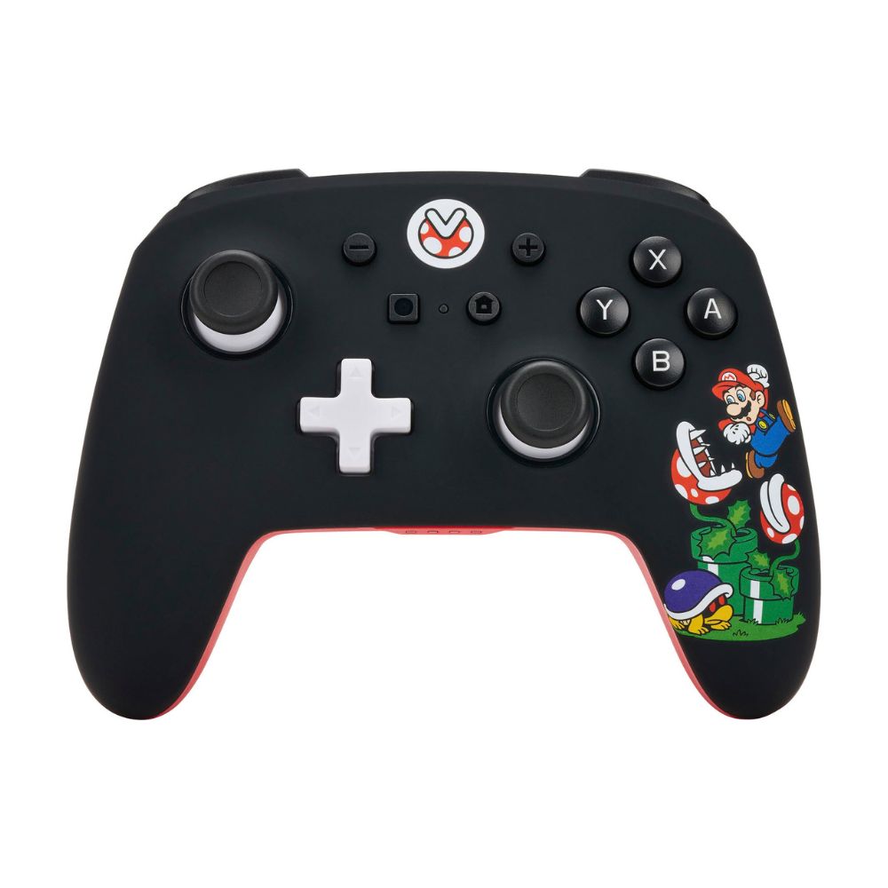 Accesorio - Switch - Control Inalambrico Super Mario Planta Piraña Negro/Rojo - Power A