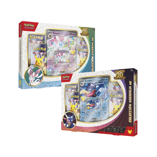 TCG Pokémon - Celebración 30th- Greninja & Sylveon EX Colección - (Español)