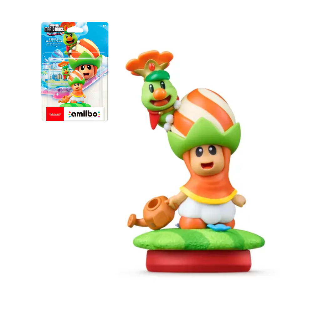 Accesorio - Amiibo - Mario Wonder - Poplin y el principe Florian