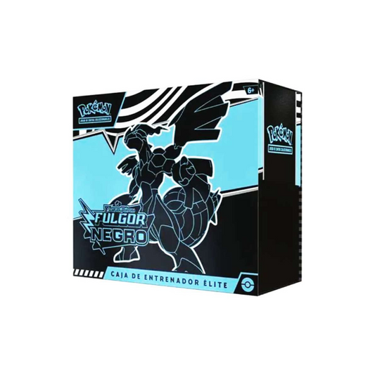 TCG Pokémon - Fulgor Negro  y Llama Blanca - Fulgor Negro - Caja Entrenador Elite - Español
