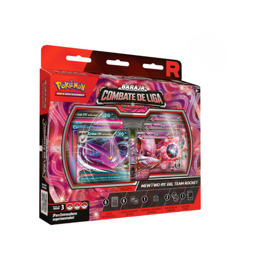 TCG Pokémon  - Baraja de Combate Deluxe  - Mewtwo Equipo Rocket - Español