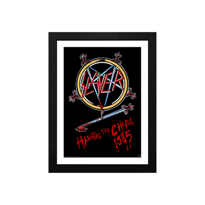 AbyStyle Frame - Cuadro Enmarcado - Slayer - Haunting The Chapel 1985