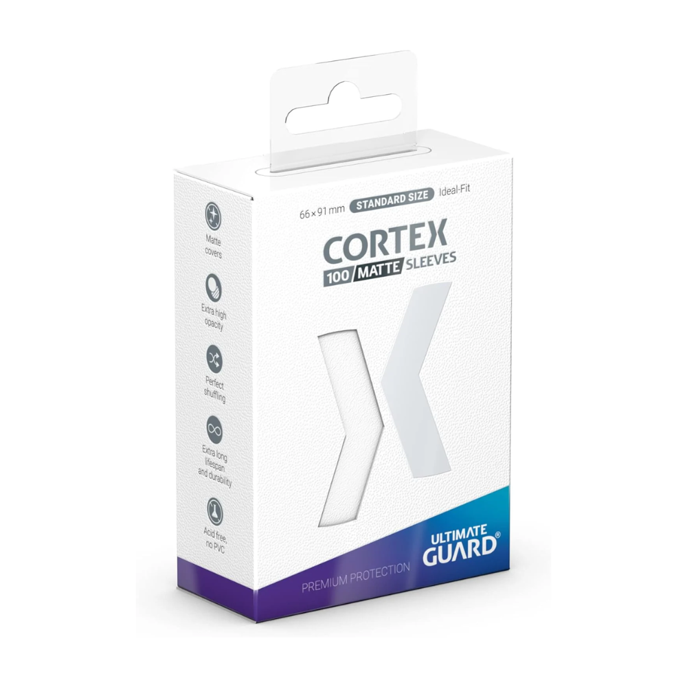 Accesorio TCG - 100 Protectores CORTEX Blanco - Tamaño Estandar