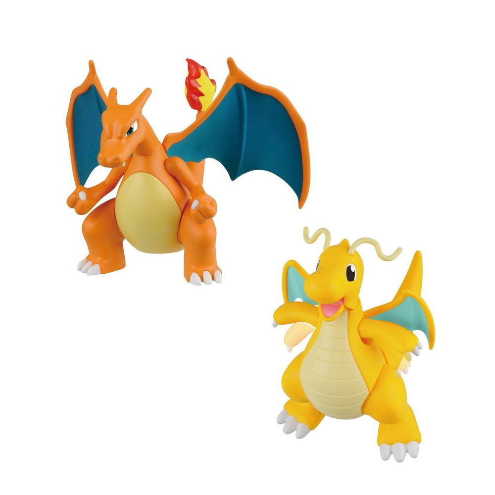 Bandai - Model Kit - Pokemon - Charizard y Dragonite - Escala 1/144