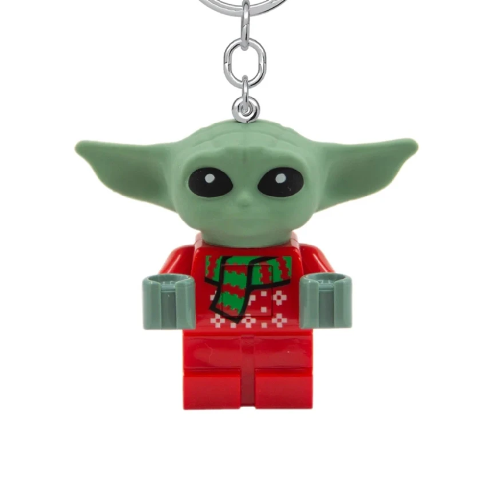 Lego Iconic - Llavero Lego (Con Luz) - Star Wars: The mandalorian - Grogu Navideño