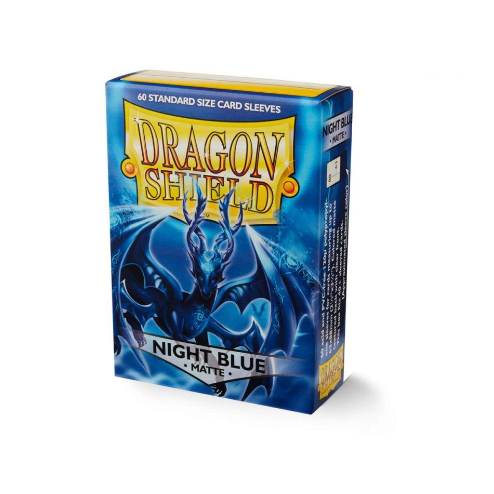 TCG Accesorio - Sleeves Dragon Shield  Color Azul para 60 Cartas Tamaño Japones