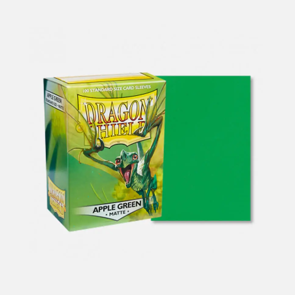 TCG Accesorio - Fundas Verdes para 100 Cartas (Sleeves) - Tamaño Standard - Dragon Shield