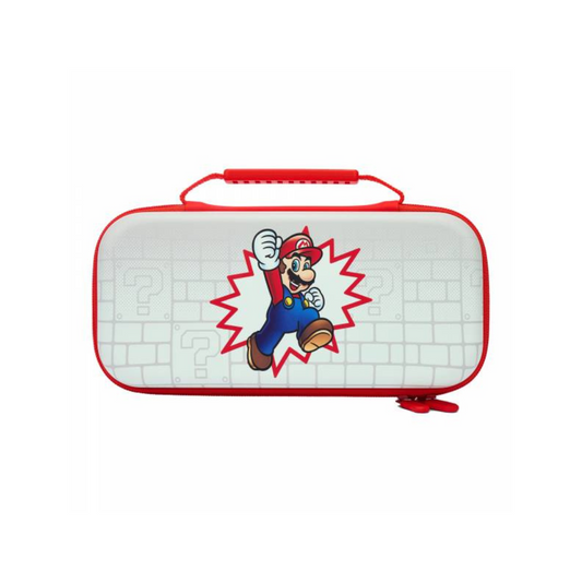 Accesorio - Switch - Estuche Duro Edicion Mario Blanco/Rojo  - Power A