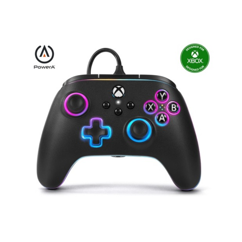 Accesorio - Xbox  - Control Alambrico  RGB V2 Lumectra - Power A