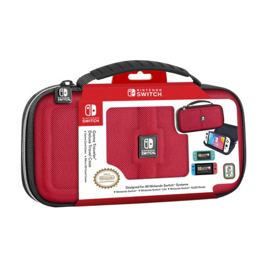 Accesorio - Switch - Estuche Duro Rojo - RDS Game Traveler Deluxe