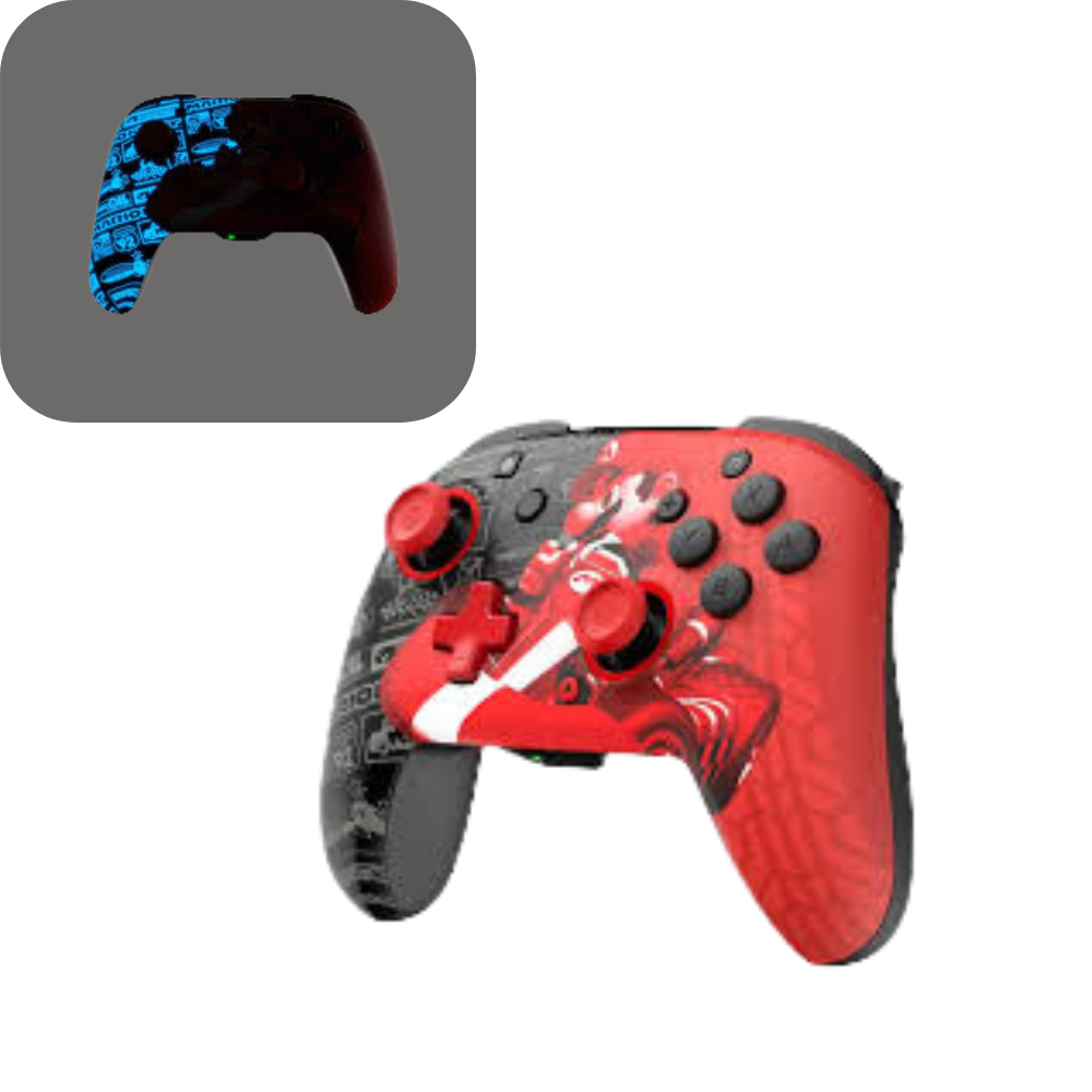 Accesorio - Nintendo Switch - Control Alámbrico Mario Kart Glow in the Dark - PDP