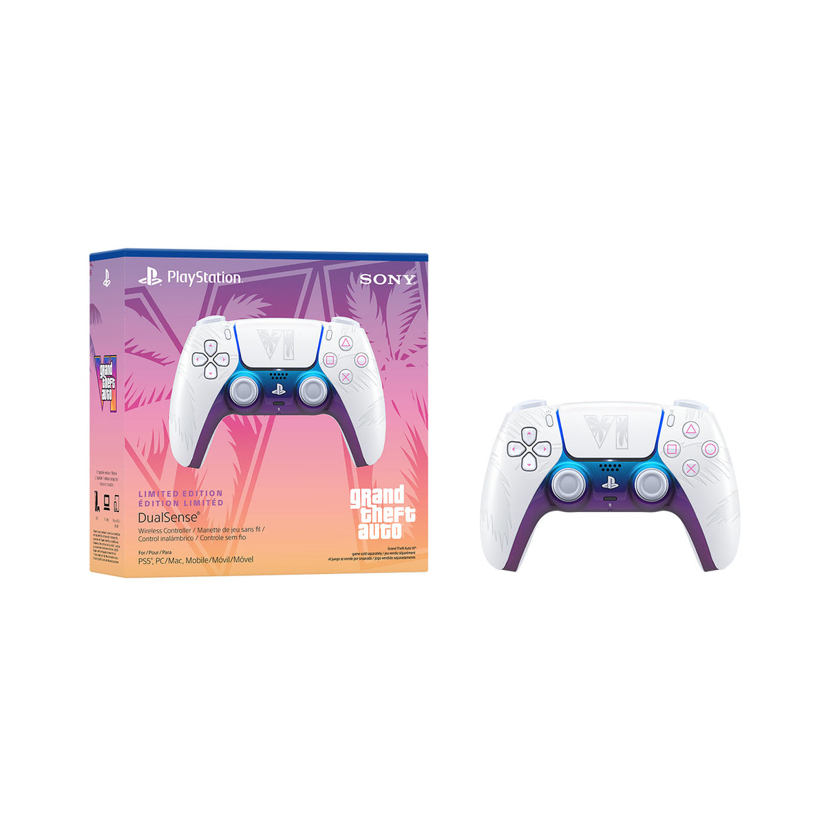 Accesorio - PS5 - Control Dualsense®: Grand Theft Auto VI White Limited Edition - PlayStation