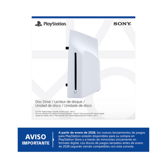 Accesorio - PS5 - Unidad de disco para version Digital (Slim/Pro) - PlayStation
