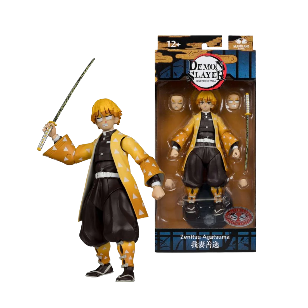 McFarlane - Figuras Articuladas - Demon Slayer - Zenitsu Agatsuma - Platinum Edition