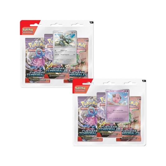 TCG Pokémon  - Fuerzas Temporales - Blister X 3 sobres - (Español)
