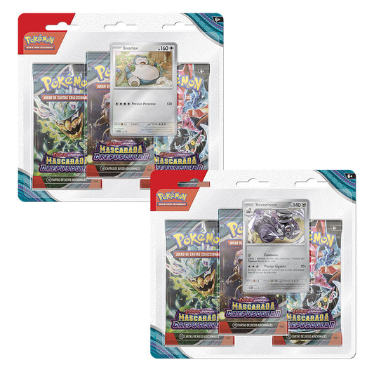 TCG Pokémon  - Mascarada Crepuscular - Blister X 3 Sobres - (Español)