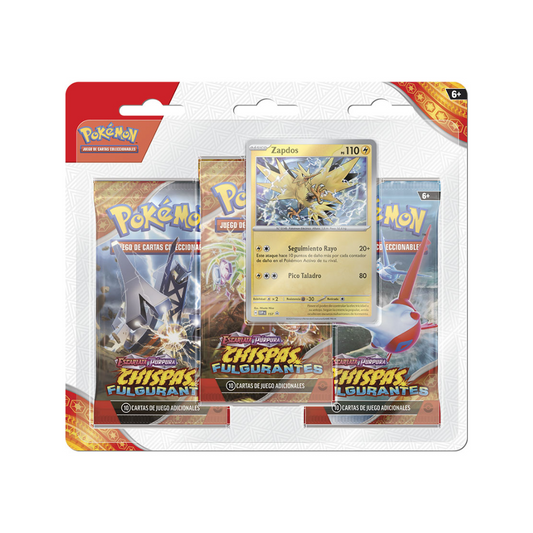 TCG Pokémon - Chispas Fulgurantes - Blister X3 - Español