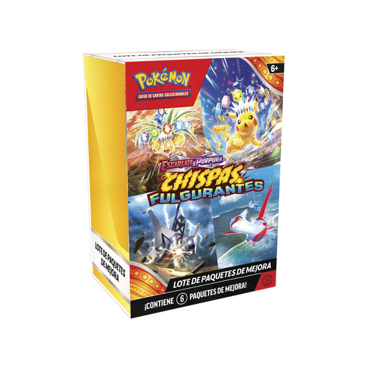 TCG Pokémon - Chispas Fulgurantes - Lote de Paquetes de Mejora X6 - Español