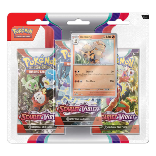 TCG Pokémon  - Scarlet & Violet Sleeve 3 Pack Blister - Español