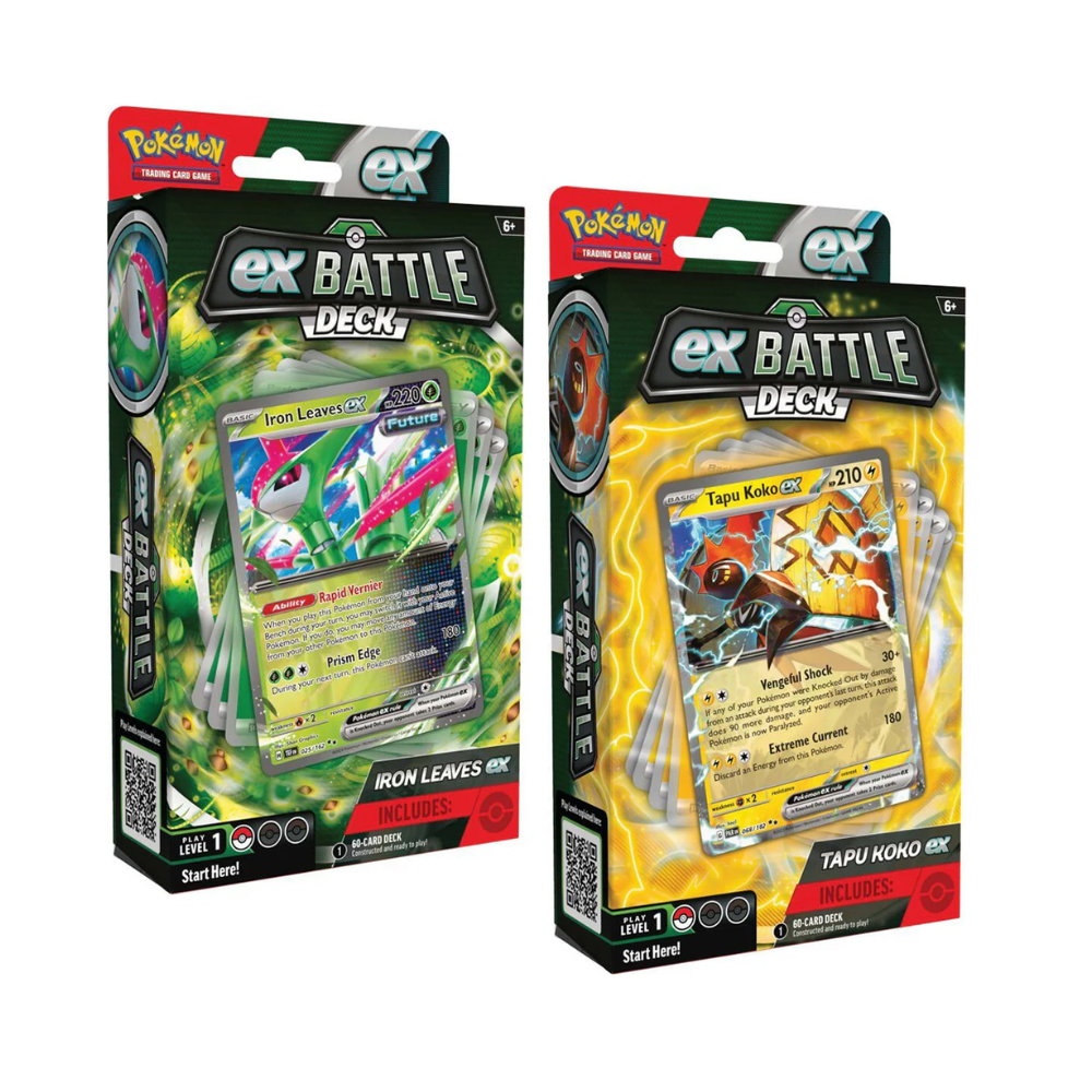 TCG Pokémon - Iron Leaves / Tapu Koko EX - Battle Deck - English