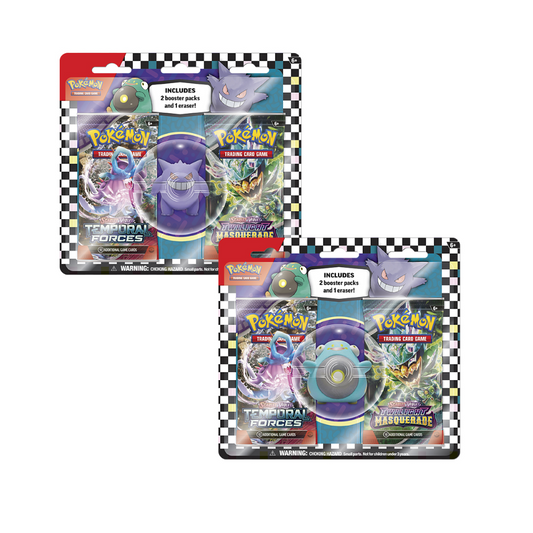 TCG Pokémon - Eraser Blister X 2 - Temporal Forces / Twilight Masquerade - (English)