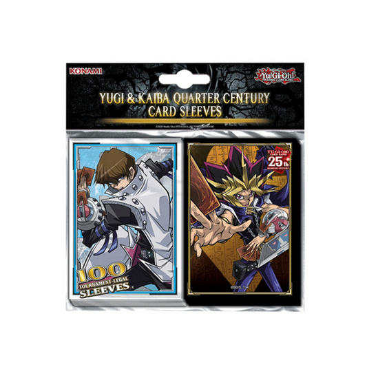 Accesorio TCG - Yami Yugi & Kaiba Quarter Century 100 Sleeves (Fundas) - Tamaño Japonés