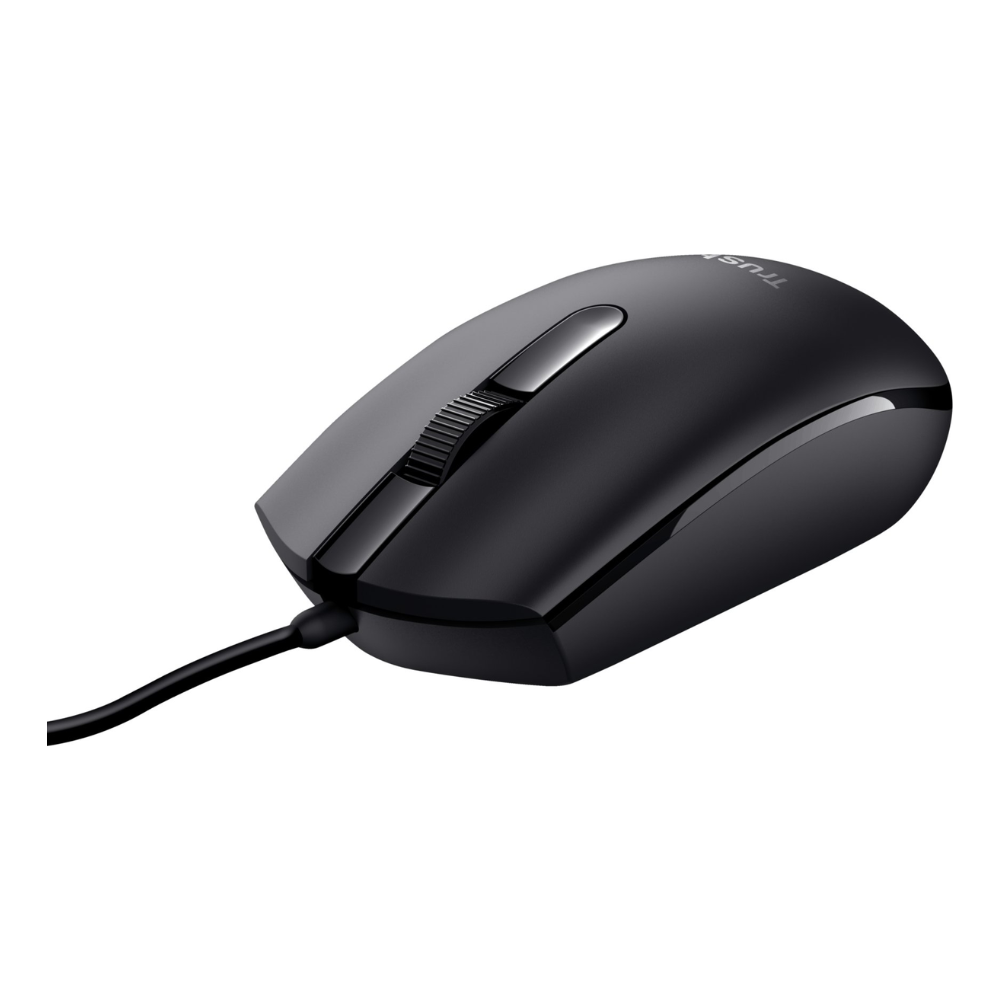 Accesorio - Mouse Alambrico Basi Optico Negro (1200 DPI)- Trust