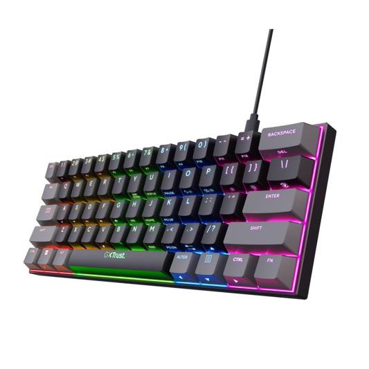 Accesorio - Teclado Alambrico Gamer GXT 867 Acira Mecanico 60% - Trust