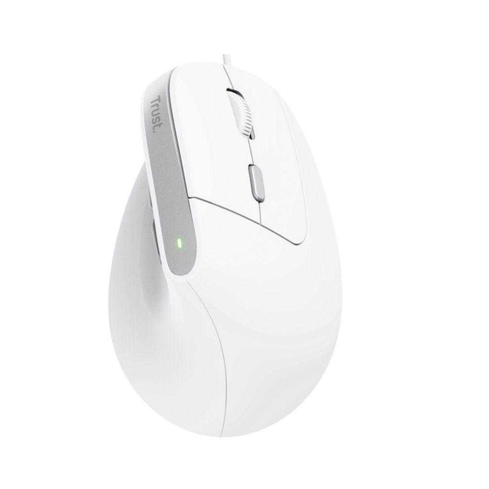 Accesorio - Mouse Alambrico Diseño Vertical Bayo II Blanco - Trust