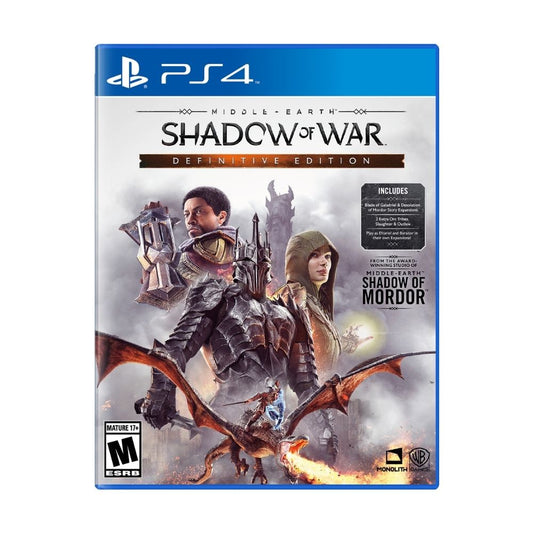 PS4 - Middle Earth Shadow Of War Definitive Edition - Fisico - Usado