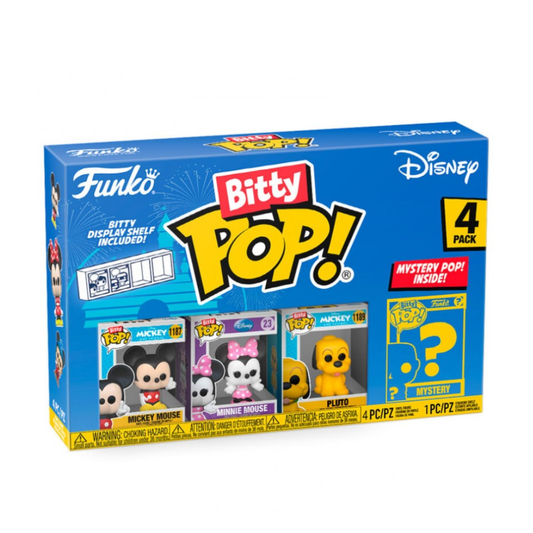 Funko Bitty Pop - Disney - Mickey Mouse, Pluto, Minnie Mouse, ???