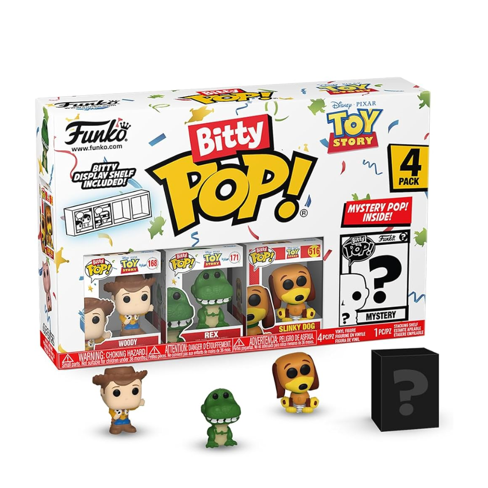 Funko Bitty Pop - Toy Story - Woody, Rex, Slinky, ???