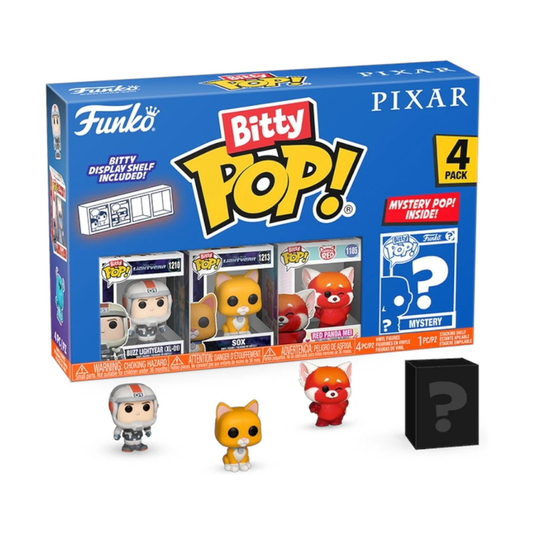 Funko Bitty Pop - Pixar - Buzz, Sox, Red Panda Mei, ???