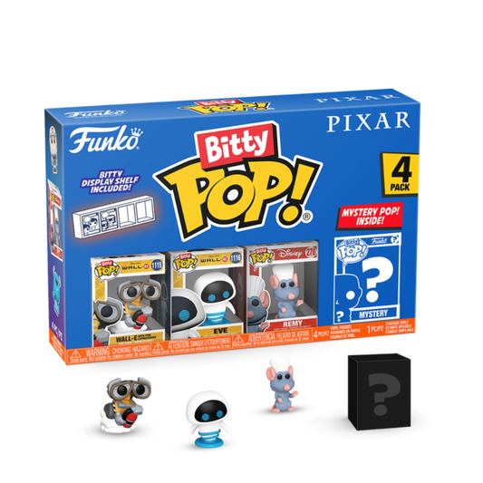Funko Bitty Pop - Pixar - Wall-e, Eve, Remy, ???