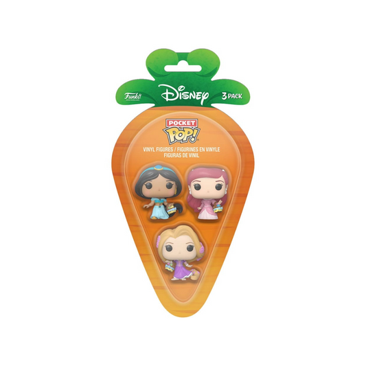 Funko Pocket - Carrot Disney Princess - Jasmin, Aurora, Ariel