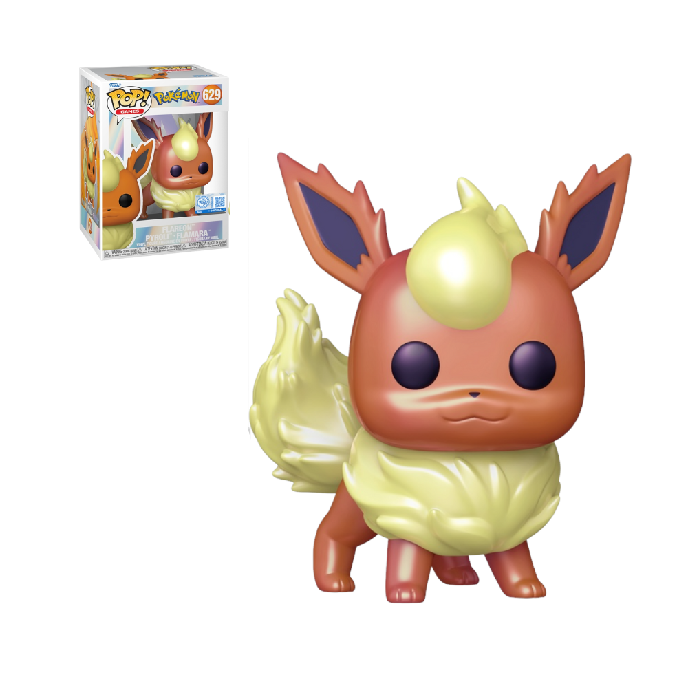 Funko Pop Games - Pokémon - Flareon (Pearlescent) - Pokemon Center Exclsuive