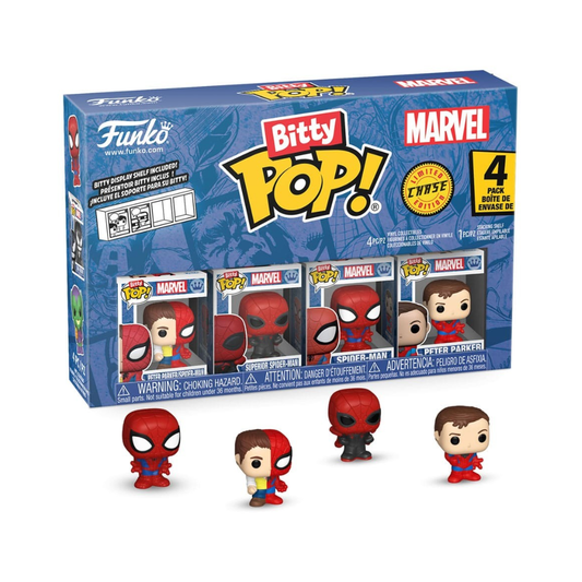 Funko Bitty Pop - Spiderman - Split Spiderman, Superior Spiderman, Spiderman, Peter Parker