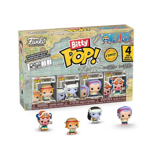 Funko Bitty Pop - One Piece - Nami, Arlong, Nojiko, Buggy el payaso