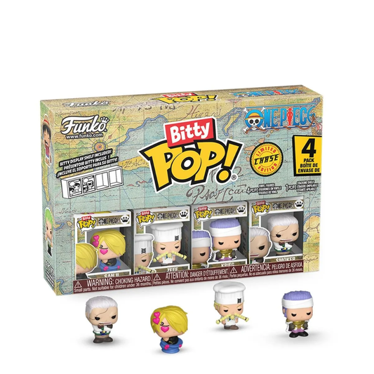 Funko Bitty Pop - One Piece - Saji, Zeff, Krieg, Smoker