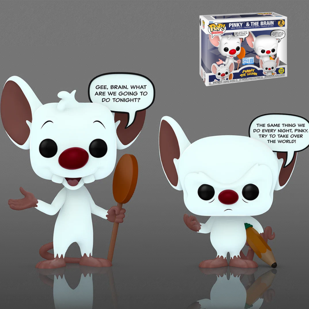 Funko Pop - Pinky & Cerebro - Pinky & Cerebro GITD