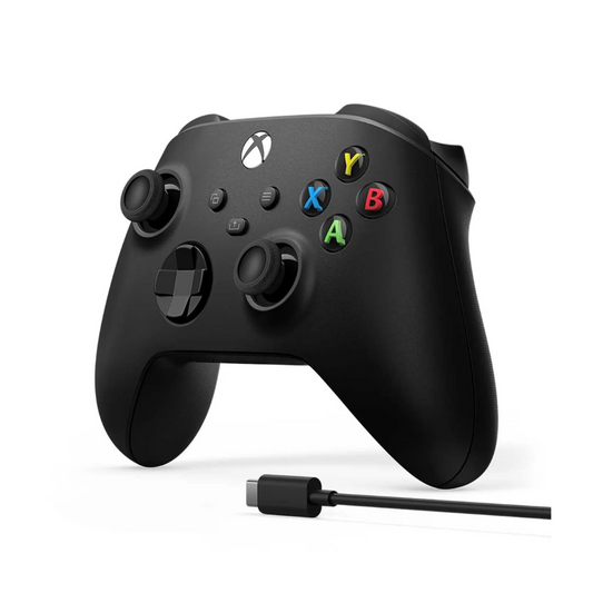 Accesorio - Xbox One  / PC- Control Inalambrico Negro + Cable- Xbox