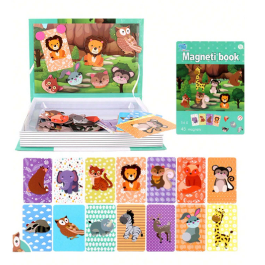 Juguete - Rompecabezas - Magnetico de animalitos