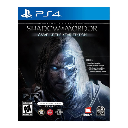 PS4 - Middle Earth Shadow Of Mordor   - Fisico - Usado
